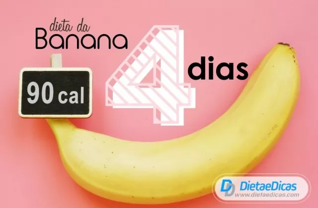 dieta da banana, dieta da banana 4 dias, dieta da banana funciona, dieta da banana com agua, dieta da banana para emagrecer