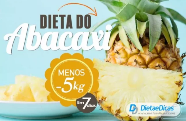 Dieta do Abacaxi: Menos 5kg em 7 dias | Wiki da Saúde