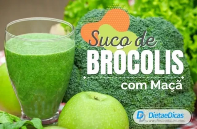suco de brócolis, beneficios do suco de brocolis com laranja, suco de brócolis como fazer, suco de brócolis para que serve, suco de brócolis com maçã maçã