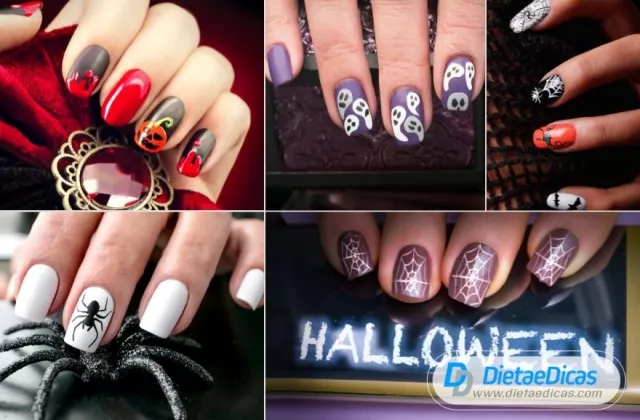 Unhas para Halloween: idéias de manicure aterrorizantes | Wiki da Saúde