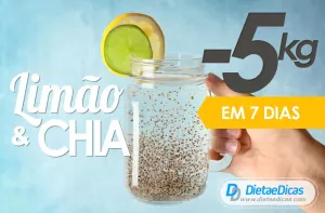 água de chia com limão Ilustração de água de chia com limão