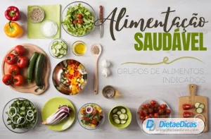 alimentação saudável Ilustração de alimentação saudável