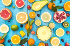 Alimentos bons para a pele Ilustração de Alimentos bons para a pele