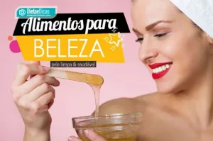 alimentos para beleza Ilustração de alimentos para beleza