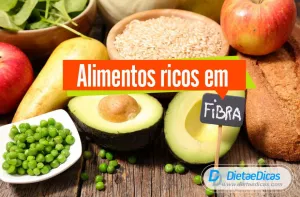 alimentos ricos em fibras Ilustração de alimentos ricos em fibras