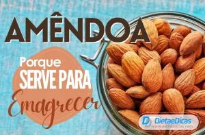 amêndoa para emagrecer Ilustração de amêndoa para emagrecer
