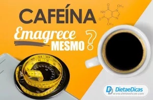 cafeína emagrece Ilustração de cafeína emagrece
