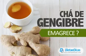 chá de gengibre Ilustração de chá de gengibre