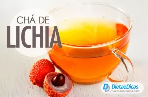 Ilustração de chá de lichia