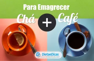 Combine chá e café para emagrecer Ilustração de Combine chá e café para emagrecer