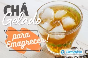 Ilustração de chá gelado para emagrecer