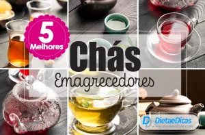 Ilustração de chás emagrecedores