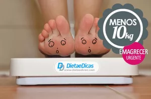 Ilustração de como emagrecer urgente 10kg