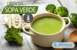 dieta da sopa verde Ilustração de dieta da sopa verde