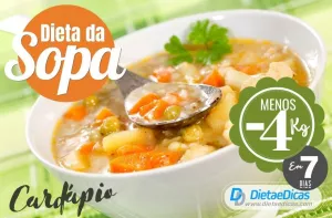 dieta da sopa Ilustração de dieta da sopa