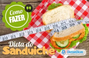 dieta do sanduíche Ilustração de dieta do sanduíche