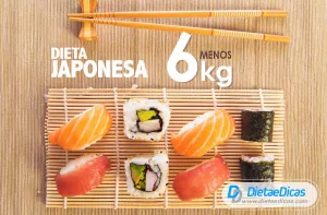 dieta japonesa Ilustração de dieta japonesa