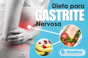 dieta para gastrite nervosa Ilustração de dieta para gastrite nervosa