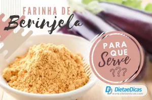 farinha de berinjela Ilustração de farinha de berinjela