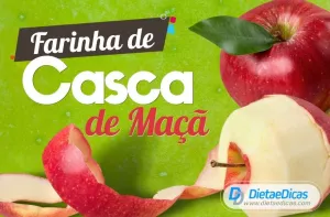 farinha de casca de maçã Ilustração de farinha de casca de maçã