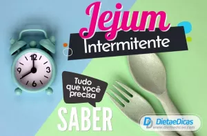 jejum intermitente Ilustração de jejum intermitente
