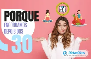 Porque engordamos depois dos 30 Ilustração de Porque engordamos depois dos 30
