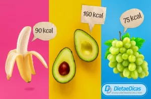 Qual fruta com mais calorias Ilustração de Qual fruta com mais calorias