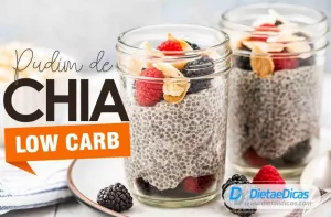 Receita de pudim de chia low carb Ilustração de Receita de pudim de chia low carb