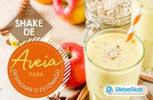shake de aveia e maçã Ilustração de shake de aveia e maçã