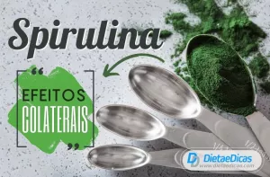 spirulina efeitos colaterais Ilustração de spirulina efeitos colaterais