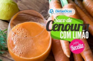 Ilustração de Suco de limão com cenoura