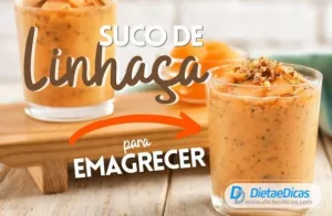 Ilustração de suco de linhaça
