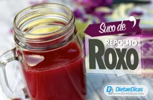 suco de repolho roxo Ilustração de suco de repolho roxo