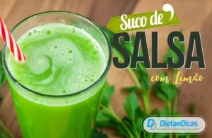 Ilustração de suco de salsa com limão